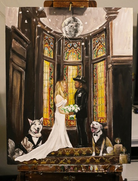 Angie Candell- Live Wedding Painter