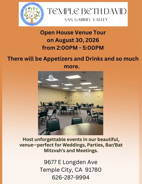 Temple Beth David (San Gabriel) Social Hall