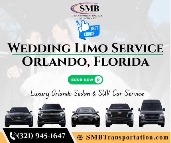 Book Wedding Limo Service in Orlando with SMB Transportation