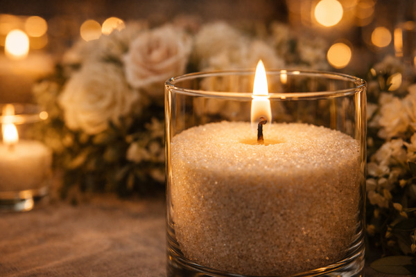 Ember Pour Sand Candle & Ambiance Rentals