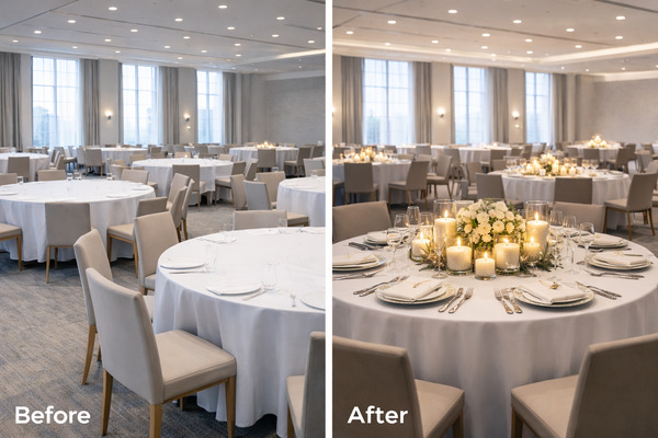 Ember Pour Sand Candle & Ambiance Rentals