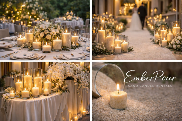 Ember Pour Sand Candle & Ambiance Rentals