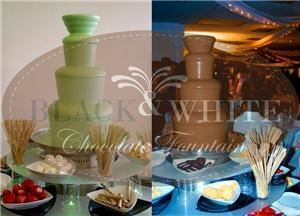 Black & White Chocolate Fountains