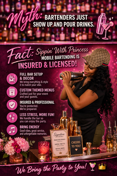 Sippin’ W| Princess Mobile Bar