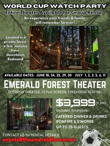World Cup Watch Party - Outdoor Theater - Up to 20 Guests