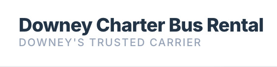 Downey Charter Bus Rental