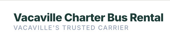 Vacaville Charter Bus Rental
