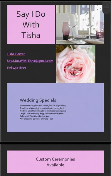 Say I Do With Tisha