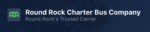 Round Rock Charter Bus Company