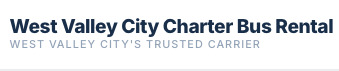 West Valley City Charter Bus Rental