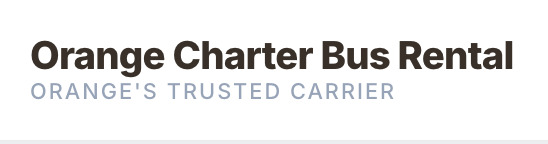 Orange Charter Bus Rental