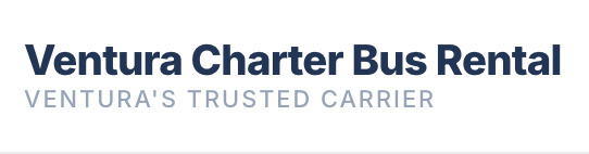Ventura Charter Bus Rental