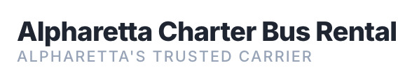 Alpharetta Charter Bus Rental