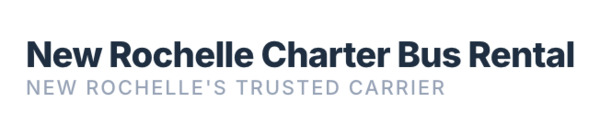 New Rochelle Charter Bus Rental