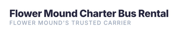 Flower Mound Charter Bus Rental