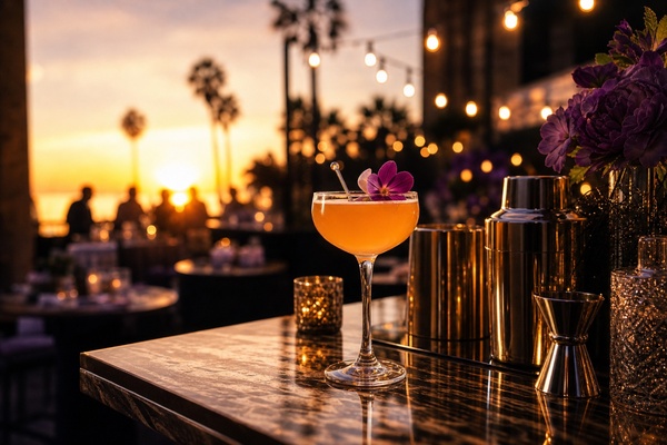 Cocktails at Sunset LA