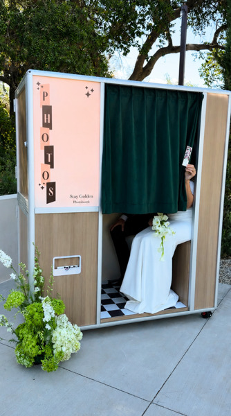 Stay Golden Photo Booth | Enclosed Booth