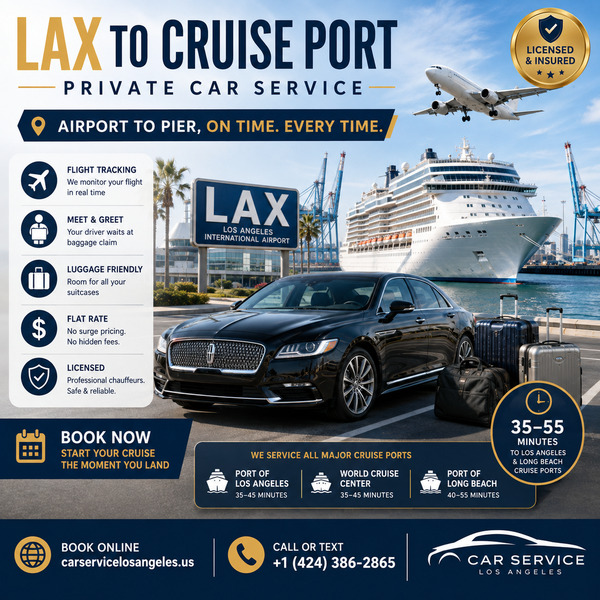 Car Service LAX to Cruise Port | Fixed Rates and Timely Pickup