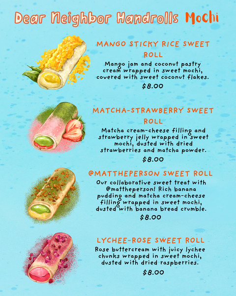 Dear Neighbor Handrolls