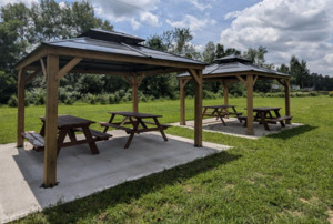 Gazebo with Picnic Tables