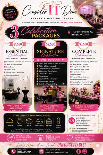 Consider It Done Events and Meeting Center