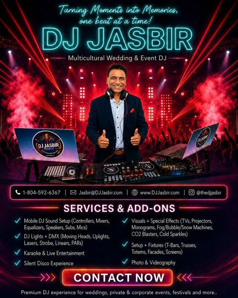 DJ Jasbir (Multicultural Wedding & Event DJ)