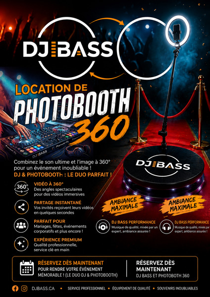 DjBass et location de photobooth 360