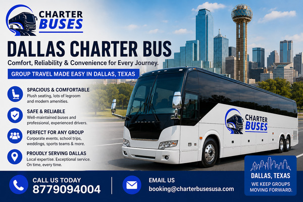 Dallas Private Party Charter Bus for Better Celebration