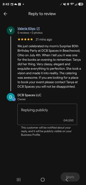DCB Spaces Events LLC