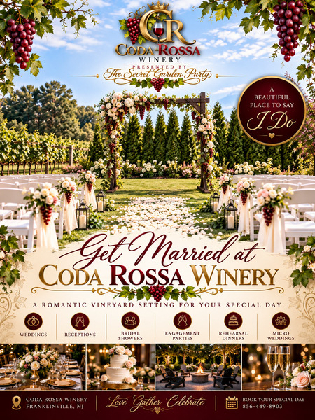 Coda Rossa Winery & Vineyard — Presented by The Secret Garden Party