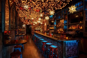 Lucky Day: tequila and mezcal bar under a 15,000-LED canopy