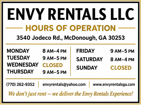 Envy Rentals LLC